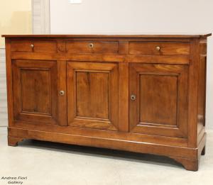 Antica credenza 3 ante Luigi Filippo in ciliegio - epoca '800